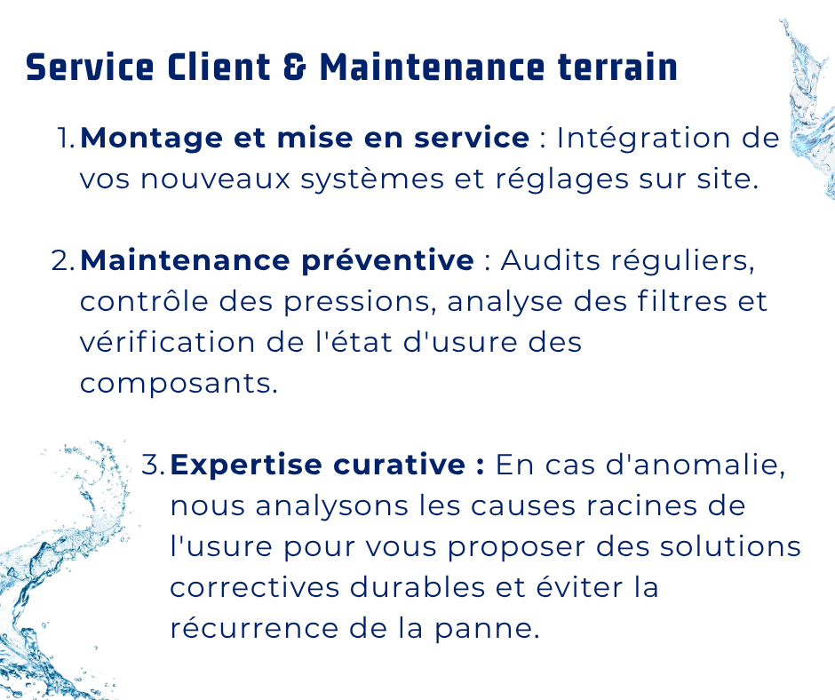 Service Client & Maintenance terrain